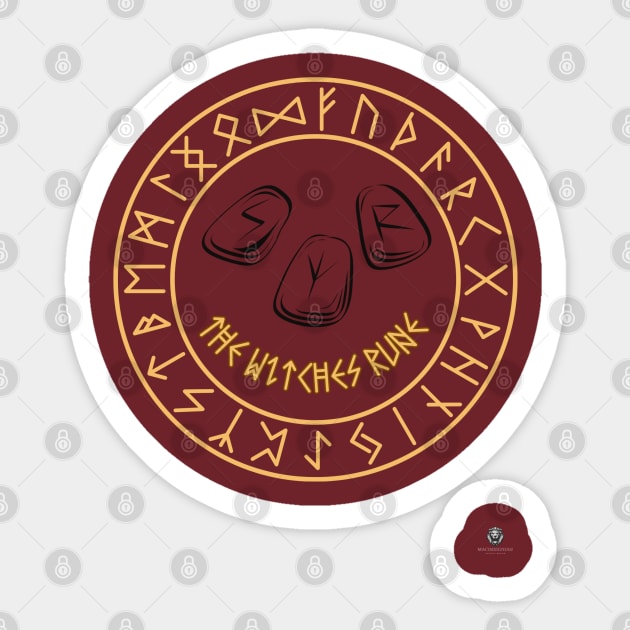 Witches Runes Sticker by MacDesignsAU